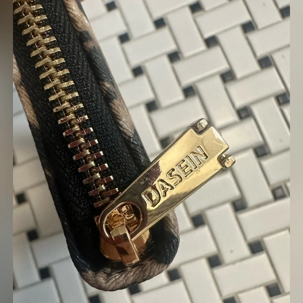 Leopard Print Wristlet Wallet